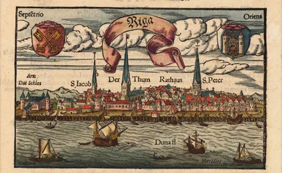 Riga dalla Cosmographia, ca 1568