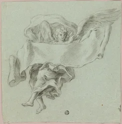 Angelo con Putti che trasportano un oggetto