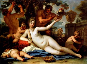 Baccante e satiri, c1713