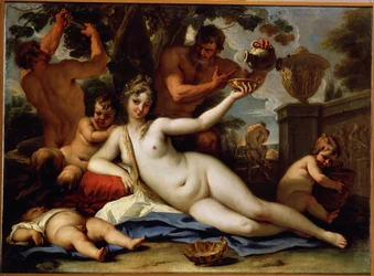 Baccante e satiri