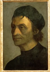 Ritratto di sacerdote della corte papale (dipinto su tela)