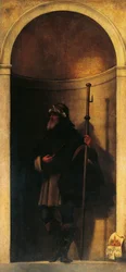 San Sinibaldo, decorazione della porta dell