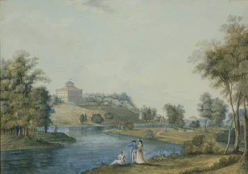 Veduta della tenuta di campagna Sivoritsy, prima del 1792