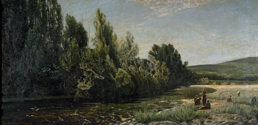 Le rive del fiume Bormida, Italia