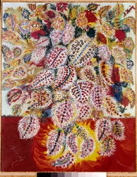 Dipinto Scivolamento delle foglie di Louis Séraphine de Senlis (1864-1942), XX secolo, collezione privata
