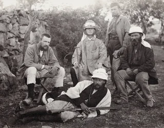 Gruppo di esploratori, distretto di Giudea, Palestina, 1867