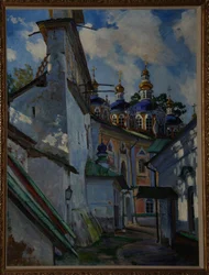 Veduta del Monastero Pskovo-Pechersky