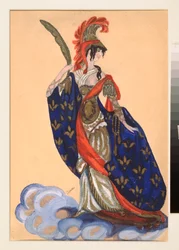 Costume preparatorio per la pièce teatrale "Il trionfo degli Stati" di A. Bobrishchev-Pushkin