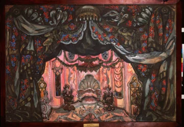 Decorazione preparatoria per la pièce teatrale "Le nozze di Figaro" di Pierre Augustin Caron de Beaumarchais