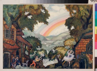 Decorazione preparatoria per il balletto "Giselle ou les Wilis" di Adolphe Adam