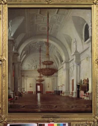 Vista della sala bianca del Palazzo d