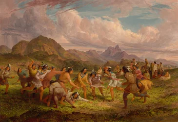 Gioco della palla tra gli indiani Sioux