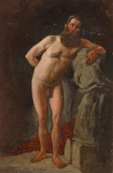 Nudo barbuto