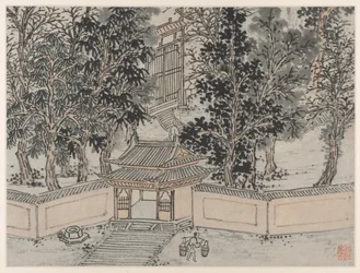 Dodici vedute della Collina della Tigre, Suzhou: Sorgente del Volo della Tigre alla Porta Posteriore, dopo il 1490