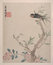 Paesaggi, fiori e uccelli, datato 1639 (album di otto dipinti; inchiostro e colore su carta)