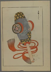 Giochi giapponesi, da Unai no tomo (Gli amici di un bambino) di Shimizu Seifu, 1891-1923. Sonaglio