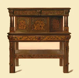 Buffet in rovere, 1904