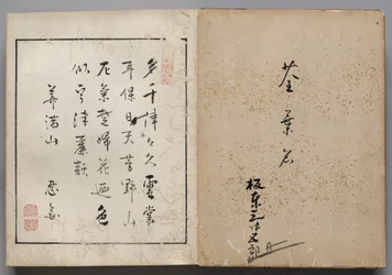 Foglio da un album di ritratti di attori