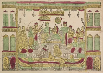 Rama e Sita nel palazzo reale