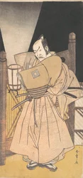 Ichikawa Danzo IV nel ruolo di un samurai
