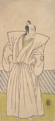 Il quinto Ichikawa Danjuro come samurai di alto rango