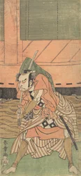 Il primo Nakamura Nakazo come samurai, ca. 1770