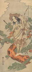 Il nono Ichimura Uzaemon come guerriero samurai