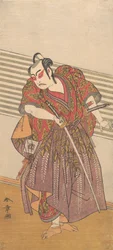 Il secondo Ichikawa Yaozo come samurai, probabilmente 1773