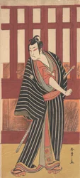 Il secondo Ishikawa Monosuke nel ruolo di Karigane Bunshichi, 1782