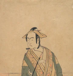 Il terzo Sawamura Sojuro nel ruolo di Soga no Juro, ca. 1779