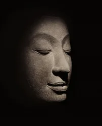 Testa di Buddha del primo periodo Ayutthaya