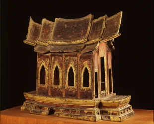Modello di un tempio del periodo Ayutthaya