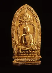 Placca votiva che raffigura Buddha che sottomette Mara