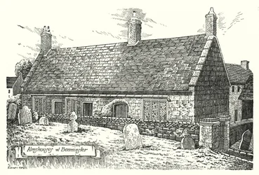 Case di riposo a Beaminster (incisione)