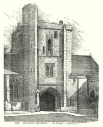 Il portale di Beaufort, S Cross Hospital (incisione)
