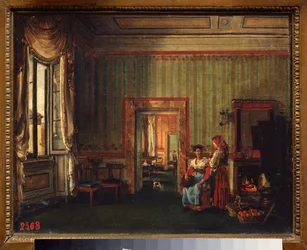 Interno della casa del principe Alessandro Galitzine a Roma (Italia)
