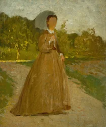 Donna nel Giardino, c.1864