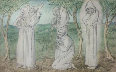 Un gruppo di frati francescani