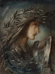 Orfeo e gli Inferi (acquerello e bodycolor, con resistenza a cera)