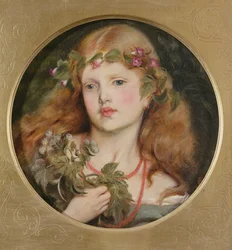 Studio della testa di una ragazza, 1863