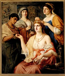 La toilette di una dama romana