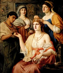 La toilette di una signora romana