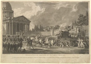Traslazione di Voltaire al Pantheon Francese, 1817