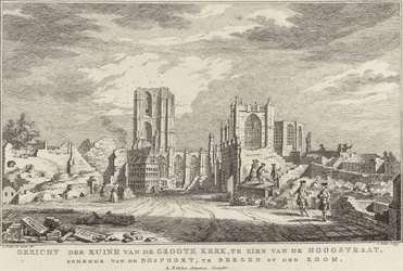 Rovina della Grande Chiesa di Bergen op Zoom, 1748