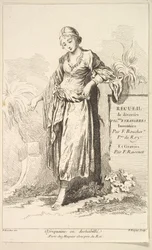 Africana in dishabillé, da Raccolta di diverse figure straniere inventate