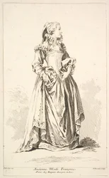 Antica moda francese, da Recueil de diverses figures étrangères inventate da...
