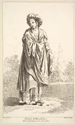 Donna di Macedonia, da Recueil de diverses figures étrangères inventate da F. B.