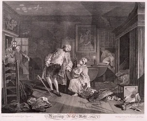 Matrimonio alla moda, Piatto V, 1745