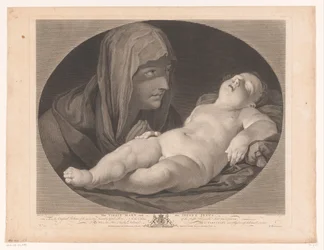 Maria presso Cristo dormiente