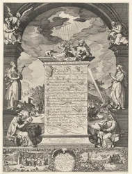 Allegoria della professione di fede con i quattro evangelisti